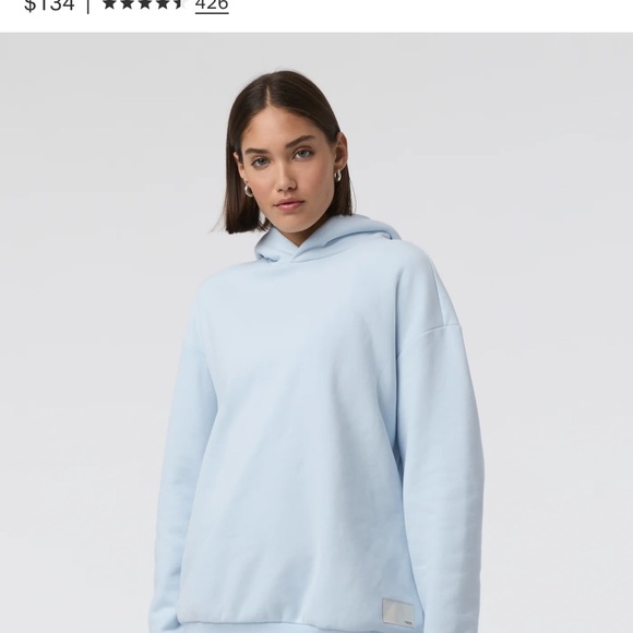 Vuori oversized restore hoodie, light mist size small - Picture 2 of 4